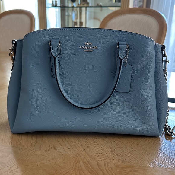 Coach Handbags - Coach Blue Satchel Bag